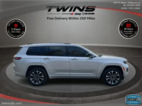 Photos of 2022 Jeep Grand Cherokee L Overland for sale in Wayland, MI at Twins Chrysler Dodge Jeep Ram