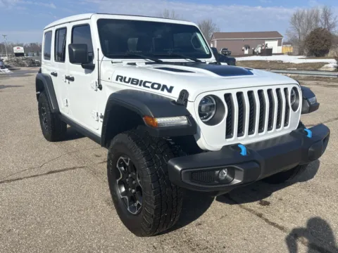 White 2021 Jeep Wrangler 4xe Unlimited Rubicon for sale in Wayland, MI