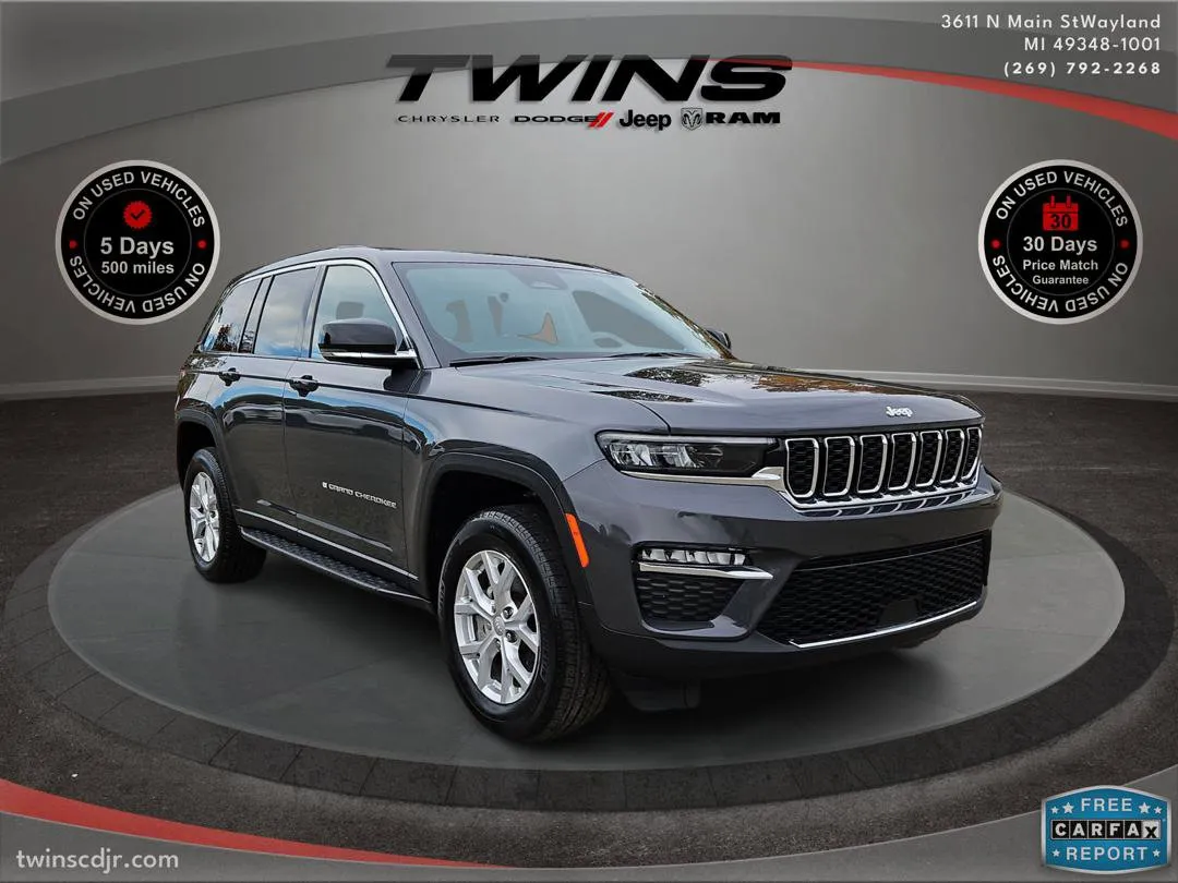 Gray 2023 Jeep Grand Cherokee Limited for sale in Wayland, MI