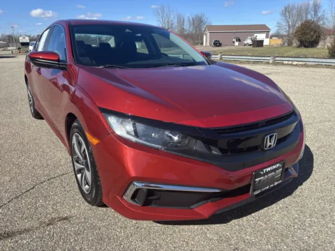 Red 2019 Honda Civic Sedan LX for sale in Wayland, MI