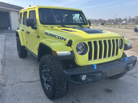 Yellow 2023 Jeep Wrangler 4xe Rubicon for sale in Wayland, MI