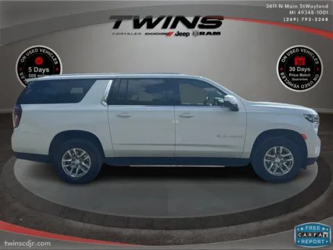 Photos of 2023 Chevrolet Suburban LS for sale in Wayland, MI at Twins Chrysler Dodge Jeep Ram
