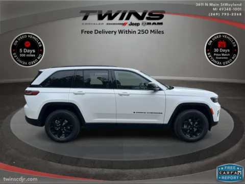 White 2025 Jeep Grand Cherokee Altitude X for sale in Wayland, MI