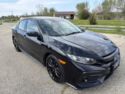 Black 2021 Honda Civic Hatchback Sport for sale in Wayland, MI
