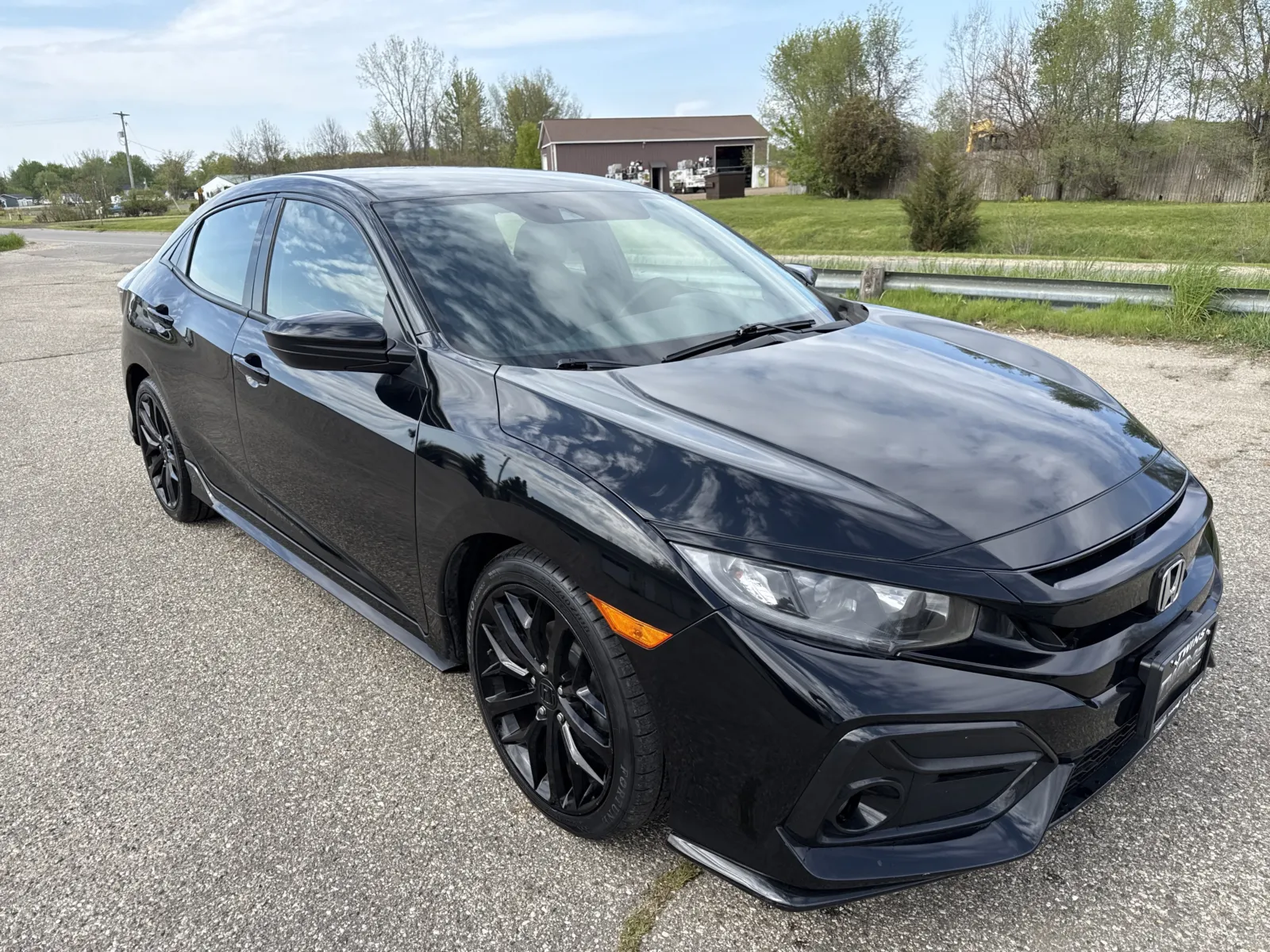 Black 2021 Honda Civic Hatchback Sport for sale in Wayland, MI