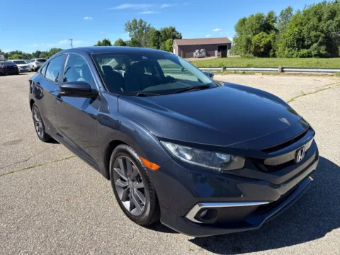Blue 2021 Honda Civic Sedan EX for sale in Wayland, MI