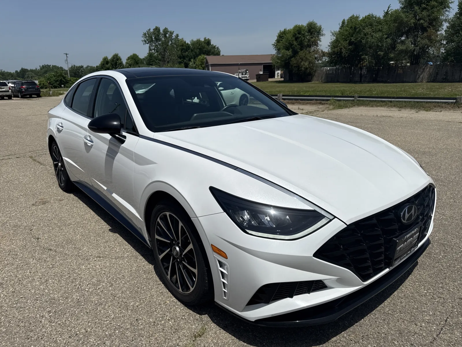 White 2020 Hyundai Sonata SEL Plus for sale in Wayland, MI