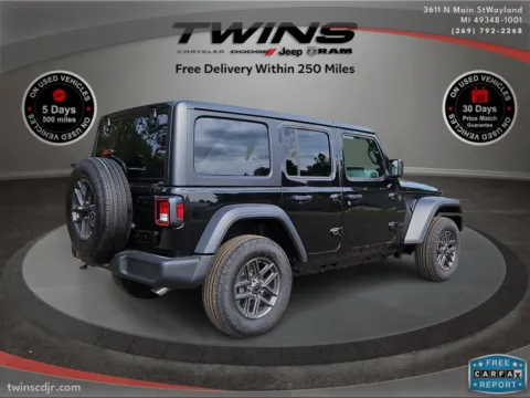 Another view of 2024 Jeep Wrangler Sport S for sale in Wayland, MI at Twins Chrysler Dodge Jeep Ram