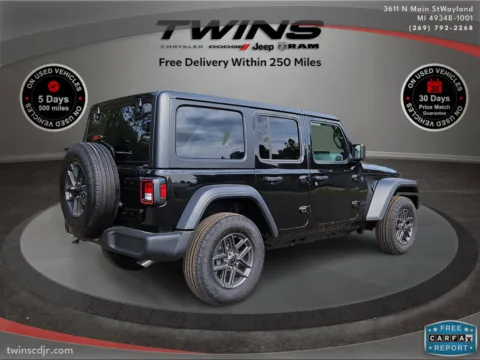 Another view of 2024 Jeep Wrangler Sport S for sale in Wayland, MI at Twins Chrysler Dodge Jeep Ram