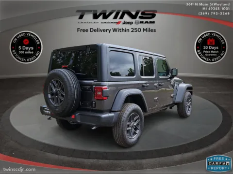 Another view of 2024 Jeep Wrangler Sport S for sale in Wayland, MI at Twins Chrysler Dodge Jeep Ram