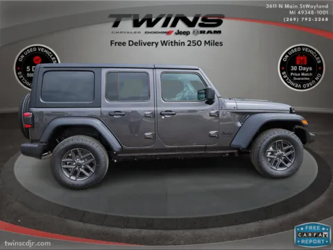 Photos of 2024 Jeep Wrangler Sport S for sale in Wayland, MI at Twins Chrysler Dodge Jeep Ram