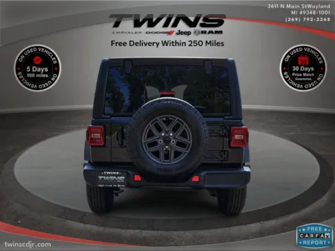 Another view of 2024 Jeep Wrangler Sport S for sale in Wayland, MI at Twins Chrysler Dodge Jeep Ram