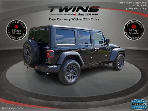 Photos of 2024 Jeep Wrangler Sport S for sale in Wayland, MI at Twins Chrysler Dodge Jeep Ram