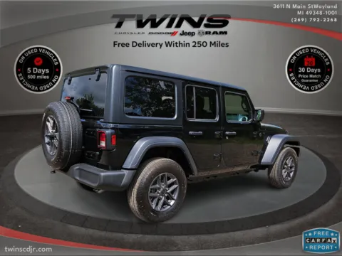 Another view of 2024 Jeep Wrangler Sport S for sale in Wayland, MI at Twins Chrysler Dodge Jeep Ram