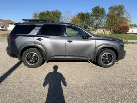 Photos of 2024 Nissan Pathfinder Rock Creek for sale in Wayland, MI at Twins Chrysler Dodge Jeep Ram