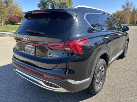 Another view of 2023 Hyundai Santa Fe Hybrid Blue for sale in Wayland, MI at Twins Chrysler Dodge Jeep Ram