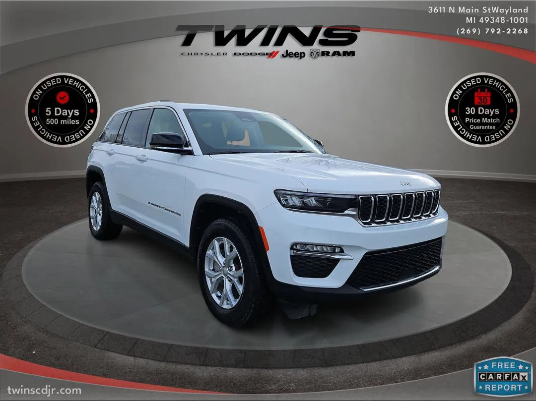 White 2023 Jeep Grand Cherokee Limited for sale in Wayland, MI