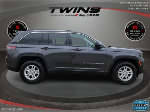 Photos of 2024 Jeep Grand Cherokee Laredo for sale in Wayland, MI at Twins Chrysler Dodge Jeep Ram