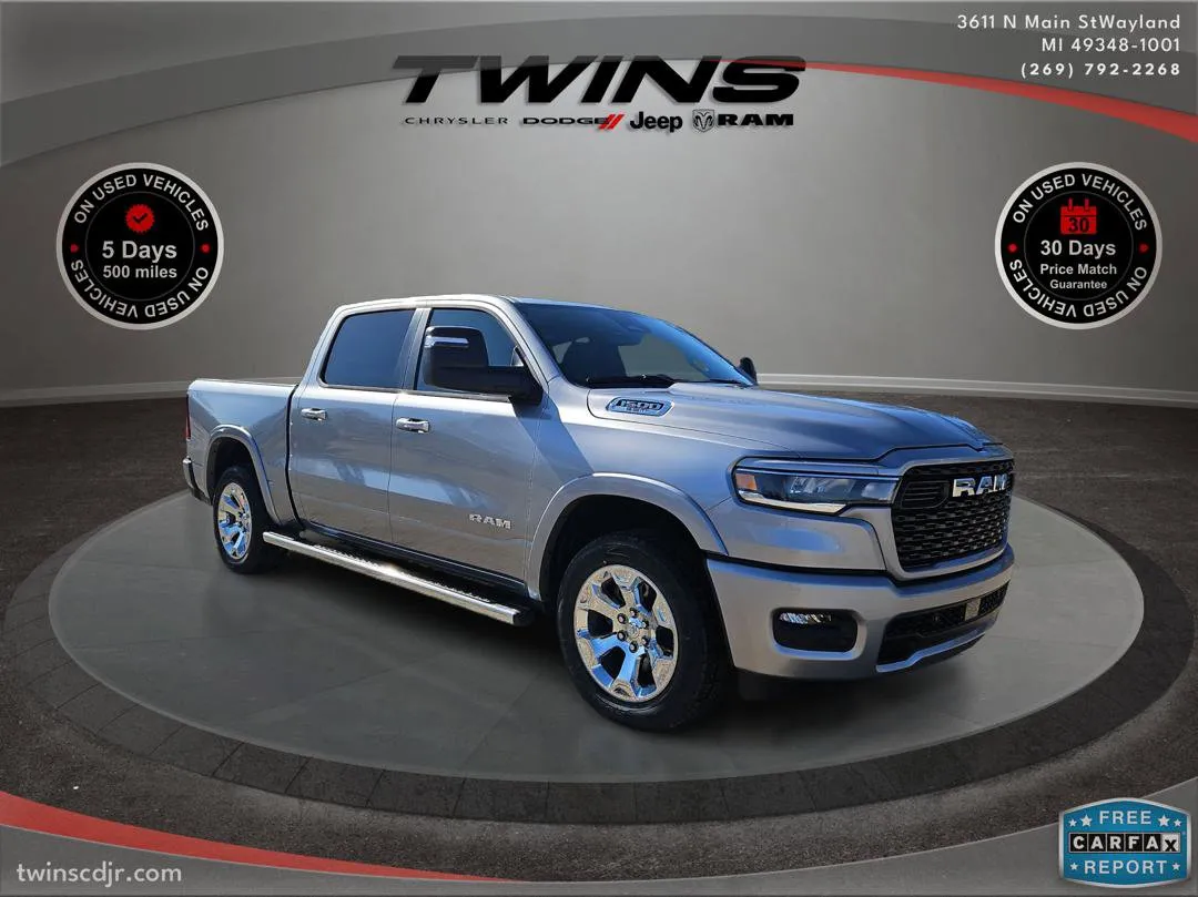 Silver 2025 Ram 1500 Big Horn for sale in Wayland, MI