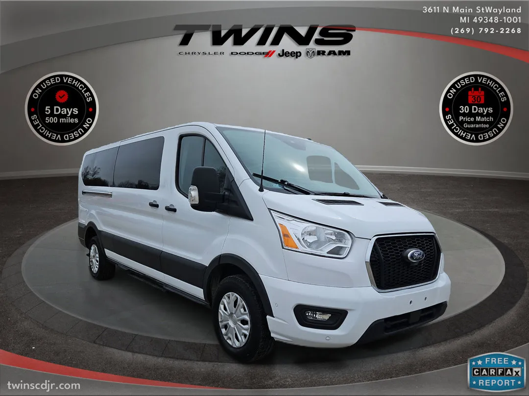 White 2022 Ford Transit Passenger Wagon XLT for sale in Wayland, MI