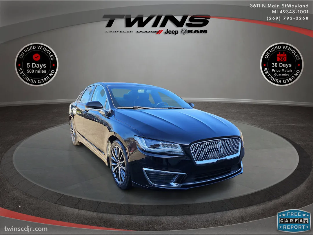 Black 2017 Lincoln MKZ Hybrid Premiere for sale in Wayland, MI