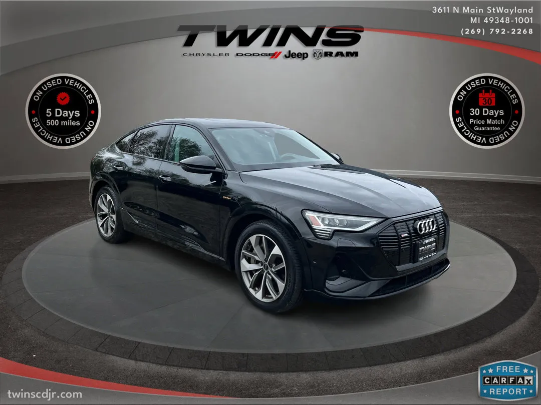 Black 2021 Audi e-tron Sportback Premium Plus for sale in Wayland, MI