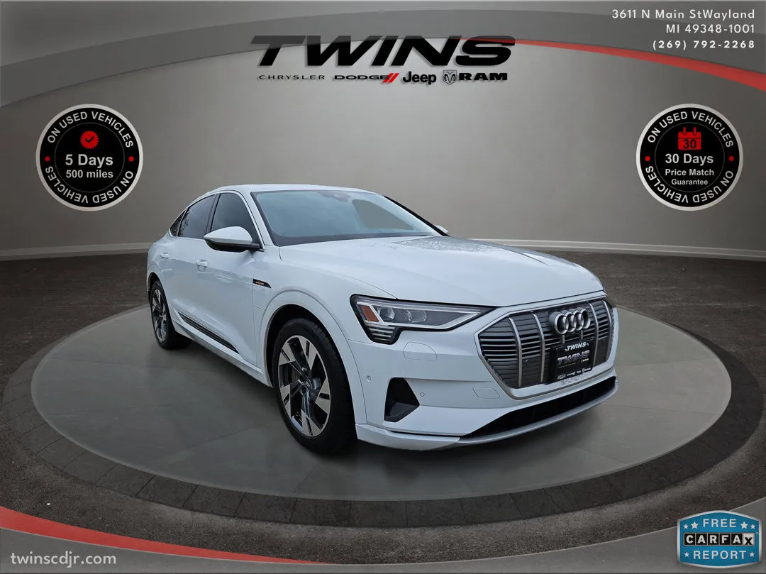 White 2020 Audi e-tron Sportback Premium Plus for sale in Wayland, MI