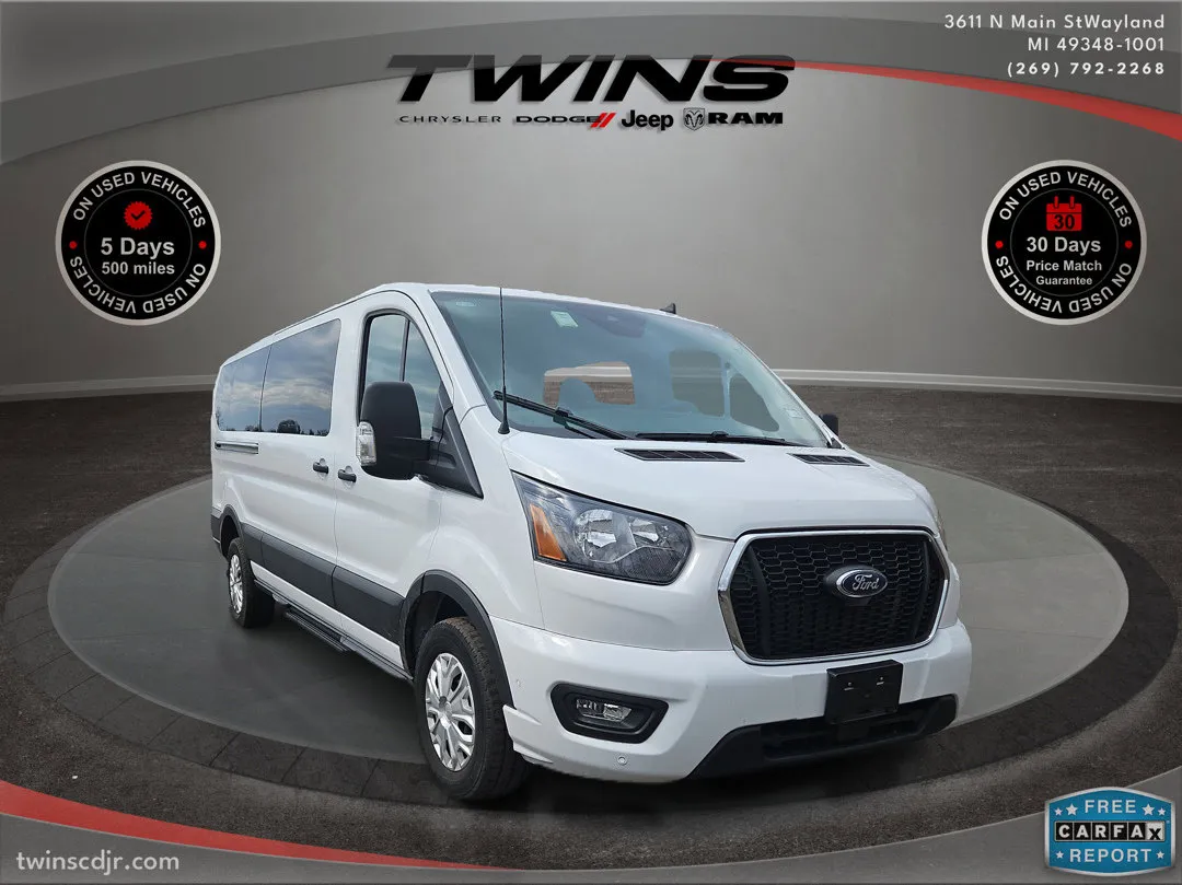 White 2023 Ford Transit Passenger Wagon XLT for sale in Wayland, MI