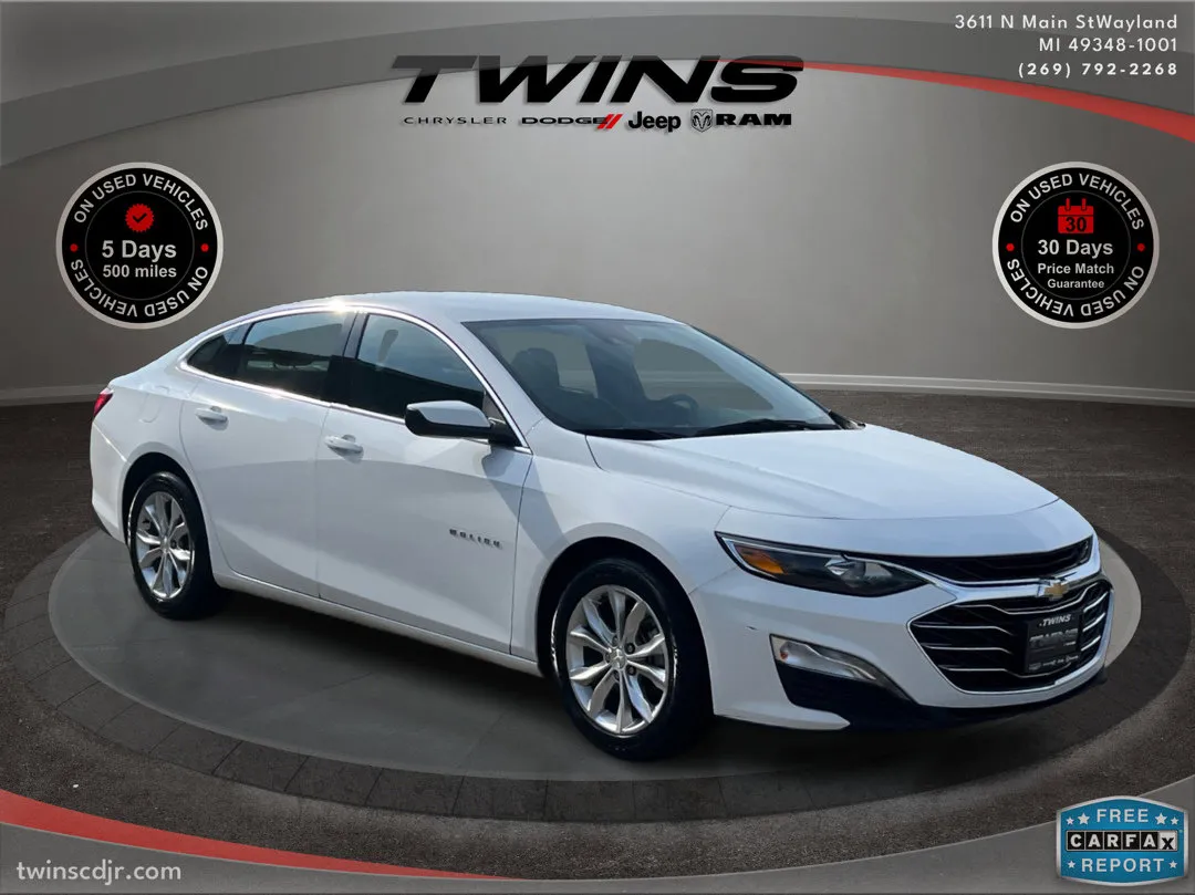 White 2023 Chevrolet Malibu LT for sale in Wayland, MI