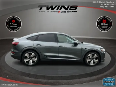 Gray 2021 Audi e-tron Sportback Prestige for sale in Wayland, MI