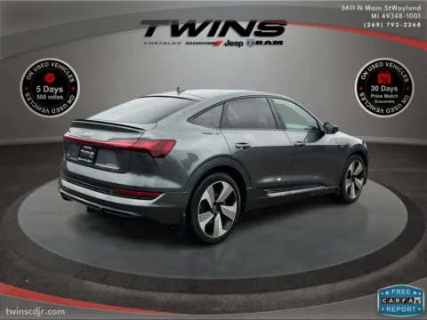 Photos of 2021 Audi e-tron Sportback Prestige for sale in Wayland, MI at Twins Chrysler Dodge Jeep Ram