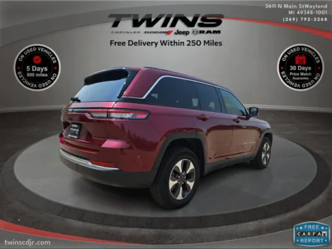 Another view of 2024 Jeep Grand Cherokee 4xe 4XE for sale in Wayland, MI at Twins Chrysler Dodge Jeep Ram
