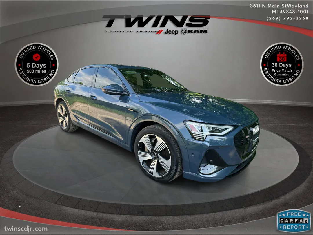 Blue 2021 Audi e-tron Sportback Prestige for sale in Wayland, MI