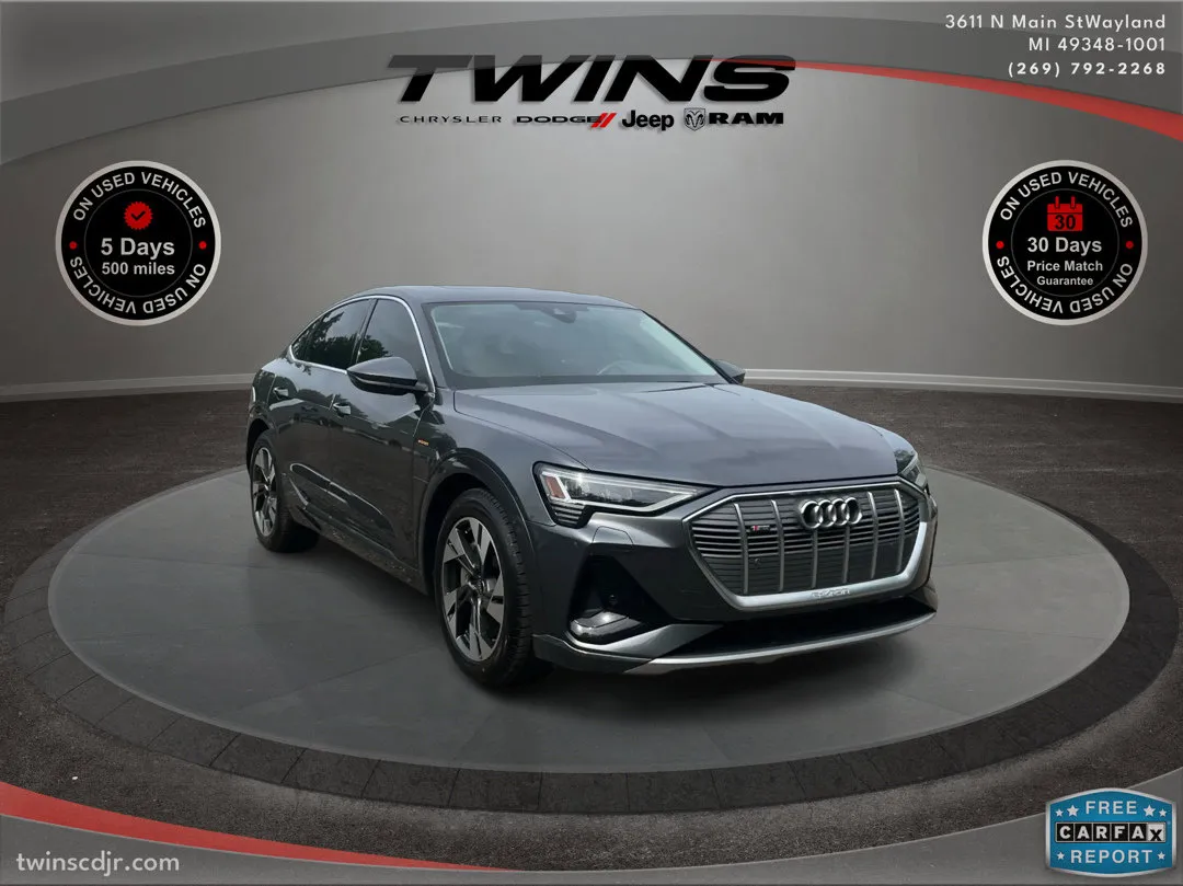 Gray 2022 Audi e-tron Sportback S line Premium for sale in Wayland, MI