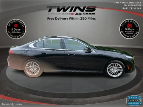 Photos of 2025 BMW 5 Series 530i xDrive for sale in Wayland, MI at Twins Chrysler Dodge Jeep Ram