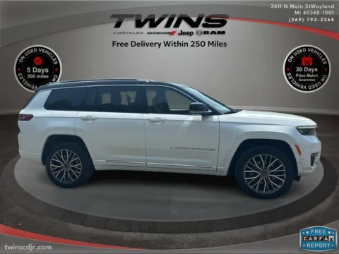 Photos of 2022 Jeep Grand Cherokee L Summit Reserve for sale in Wayland, MI at Twins Chrysler Dodge Jeep Ram