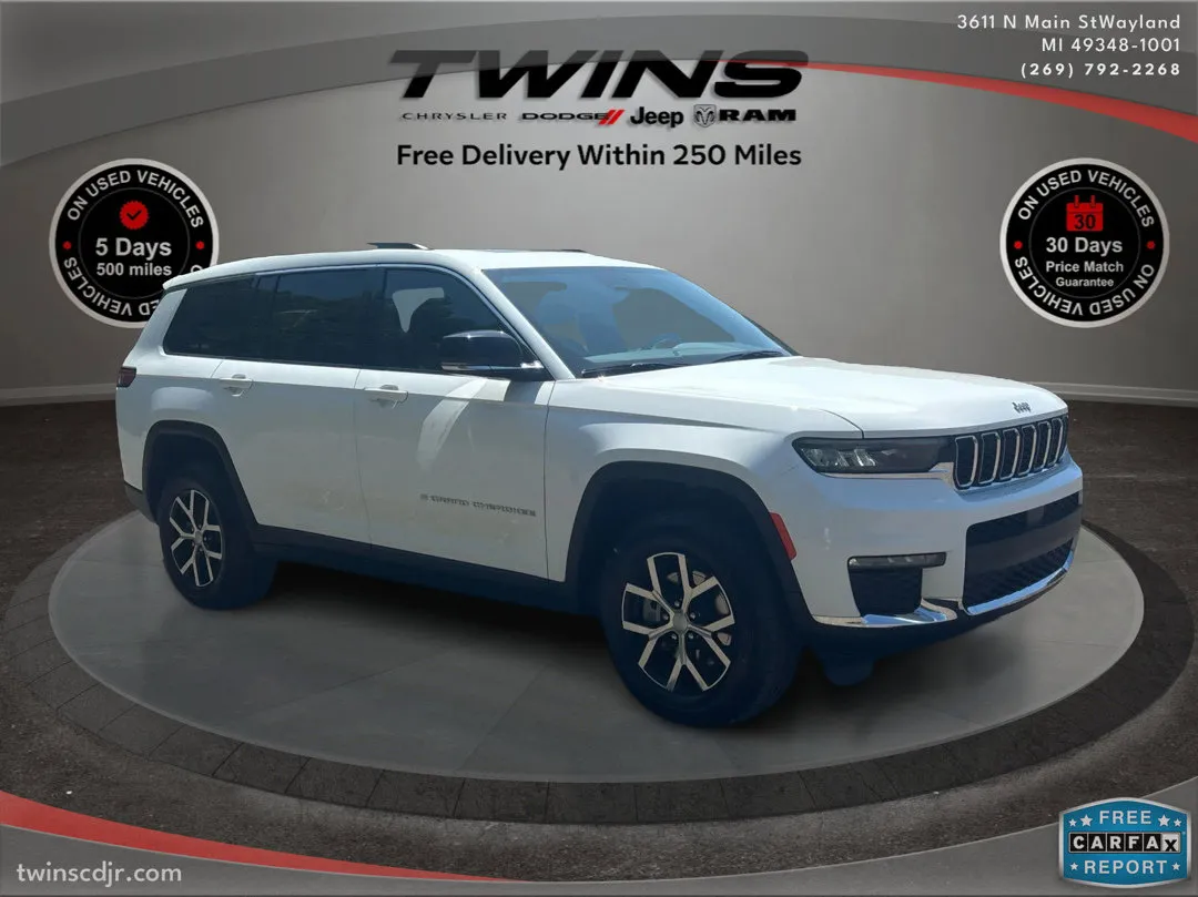 White 2025 Jeep Grand Cherokee L Limited for sale in Wayland, MI