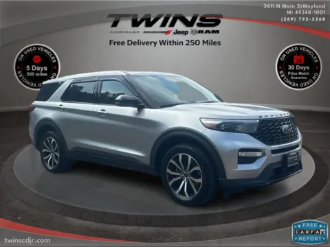 Silver 2021 Ford Explorer ST for sale in Wayland, MI