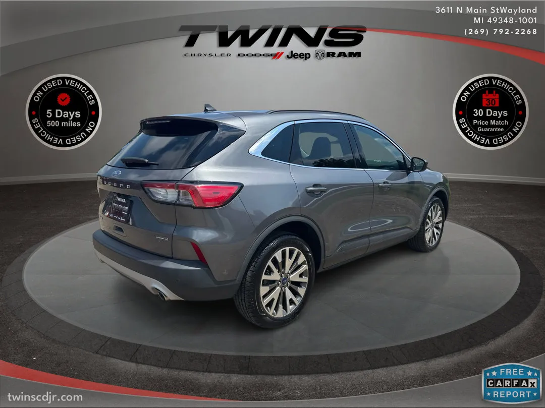 Gray 2021 Ford Escape Titanium Hybrid for sale in Wayland, MI