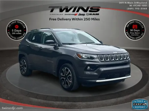 Gray 2022 Jeep Compass Limited for sale in Wayland, MI