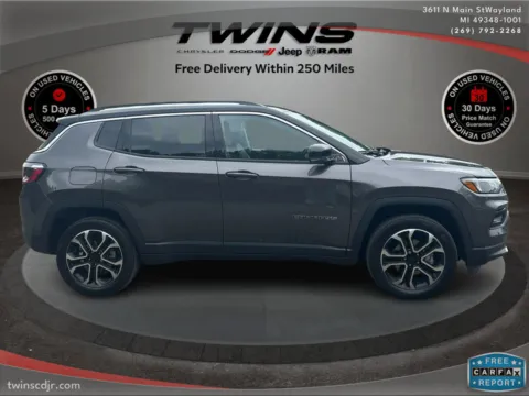 Photos of 2022 Jeep Compass Limited for sale in Wayland, MI at Twins Chrysler Dodge Jeep Ram