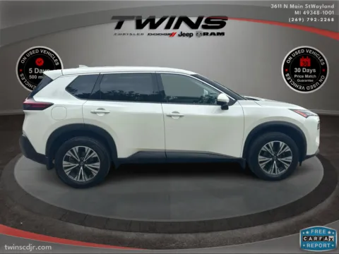 Photos of 2021 Nissan Rogue SV for sale in Wayland, MI at Twins Chrysler Dodge Jeep Ram