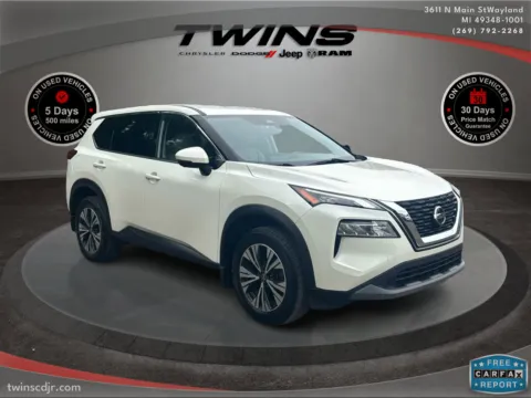 White 2021 Nissan Rogue SV for sale in Wayland, MI