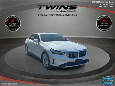 White 2025 BMW 5 Series 530i xDrive for sale in Wayland, MI