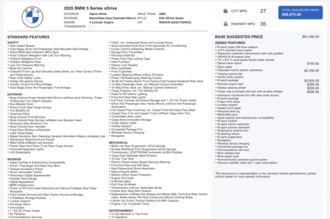 More photos of 2025 BMW 5 Series 530i xDrive at Twins Chrysler Dodge Jeep Ram, MI