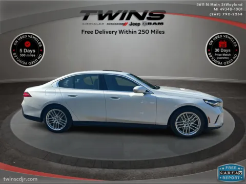 Photos of 2025 BMW 5 Series 530i xDrive for sale in Wayland, MI at Twins Chrysler Dodge Jeep Ram