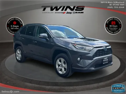 Gray 2020 Toyota RAV4 Hybrid XLE for sale in Wayland, MI