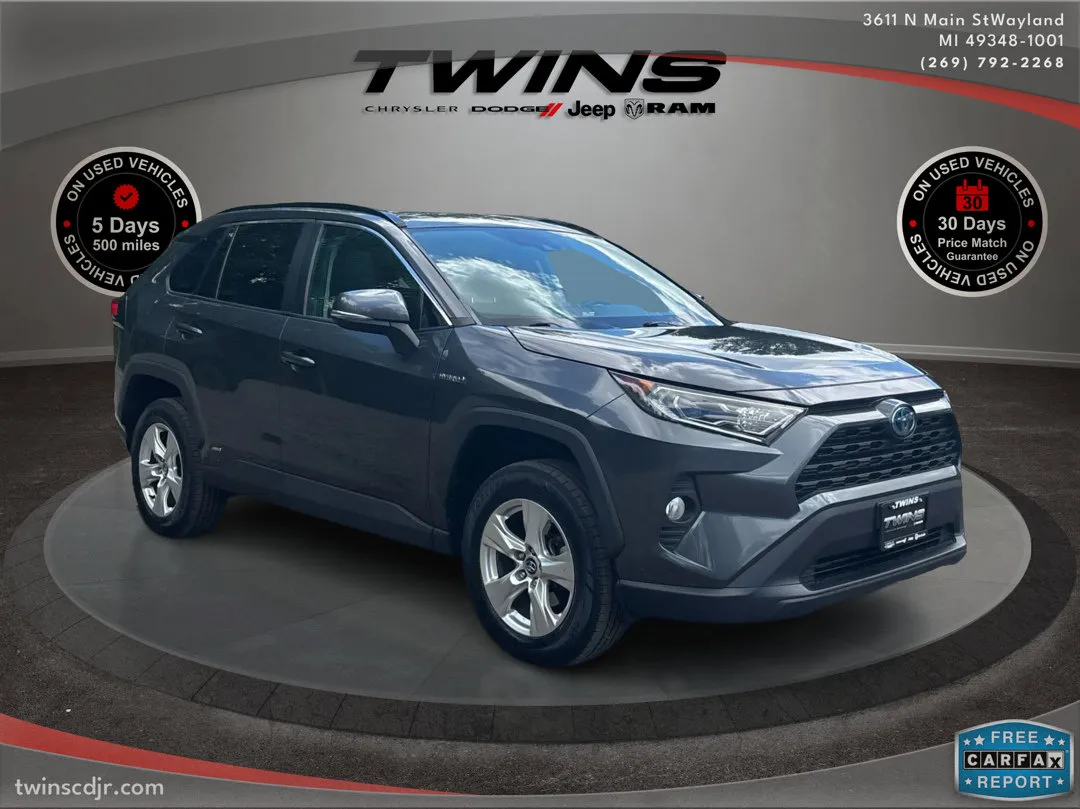 Gray 2020 Toyota RAV4 Hybrid XLE for sale in Wayland, MI