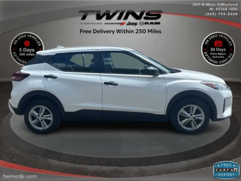 Photos of 2022 Nissan Kicks S for sale in Wayland, MI at Twins Chrysler Dodge Jeep Ram