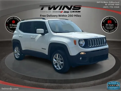 White 2018 Jeep Renegade Latitude for sale in Wayland, MI